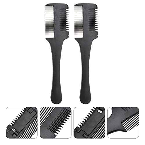 LEORX Double-Sided Razor Hair Cutter Comb with Safety Shield