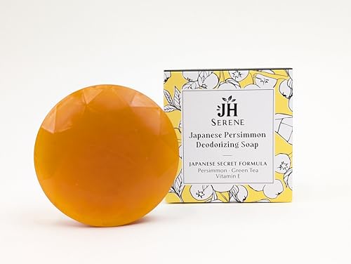 Japanese Persimmon Deodorant Soap Bar for Odor Removal - Body & Hair