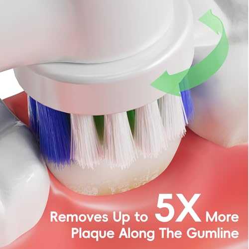 UUJ Replacement Toothbrush Heads for Oral-B, 8 Pack Soft Bristles
