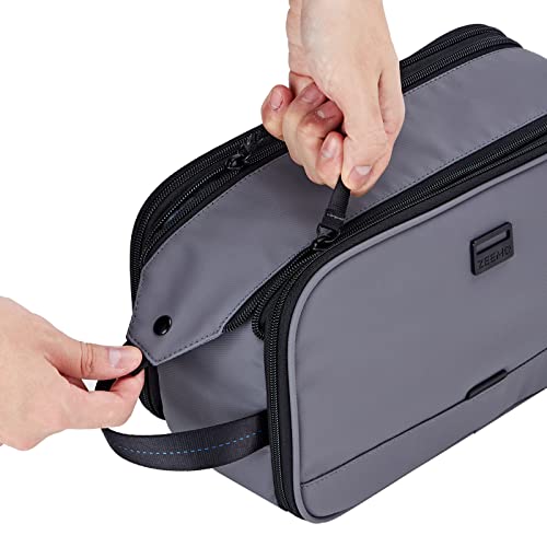 ZEEMO Travel Toiletry Bag for Men - Water-Resistant Dopp Kit