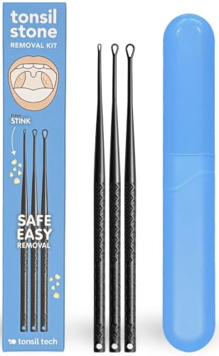 Tonsil Stone Removal Kit - Gentle Painless Tonsil Cleaner with 3 Sizes