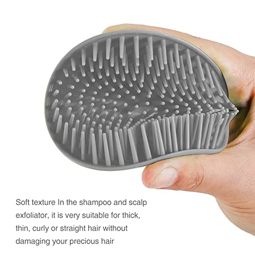 Silicone Scalp Massager Shampoo Brush for Hair Growth & Dandruff Relief
