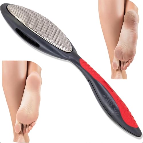 WONDER PEDI Stainless Steel Double-Sided Foot File for Callus Removal