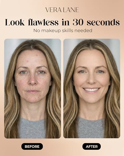 Vera Lane Color-Changing Foundation for Mature Skin, Lightweight Formula