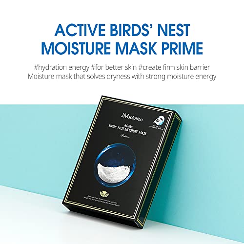 JMsolution Bird's Nest Moisture Mask - 10 Sheets for Deep Hydration
