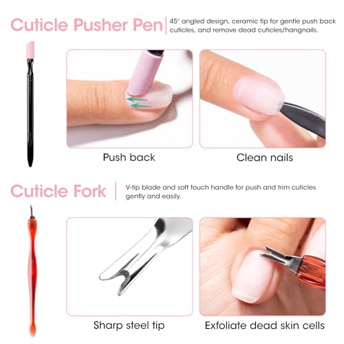 Gellen Nail Care Kit - 10PCS Manicure Tools & Nail Strengthener