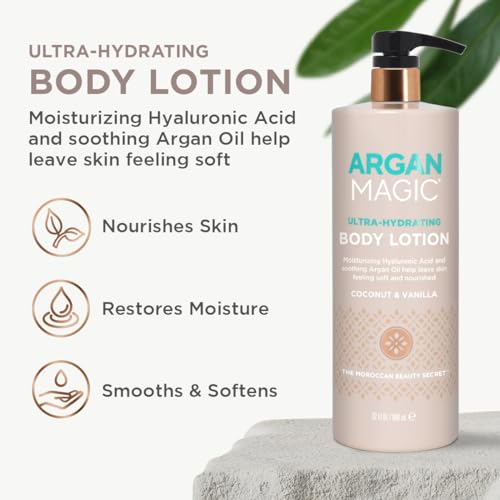 Argan Magic Ultra-Hydrating Coconut & Vanilla Body Lotion - 32 oz