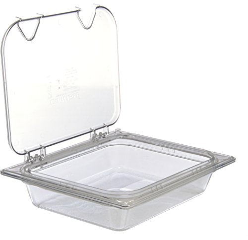 Carlisle Storplus Half Size Food Pan - Clear Polycarbonate, 2.5" Deep