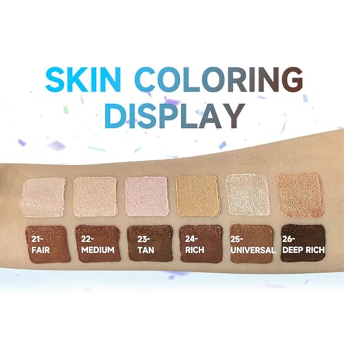 odkpoaaa 2-in-1 Dual-End Contour & Highlighter Stick - Fair, Waterproof Makeup
