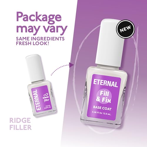 Eternal Ridge Filler Base Coat Nail Polish - Clear Nail Primer & Strengthener