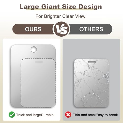 Fogless Shower Mirror for Shaving & Makeup - 11.02" x 7.87"