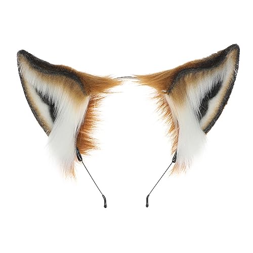 Faux Fur Wolf Fox Ears Headband - Cosplay & Party Accessory
