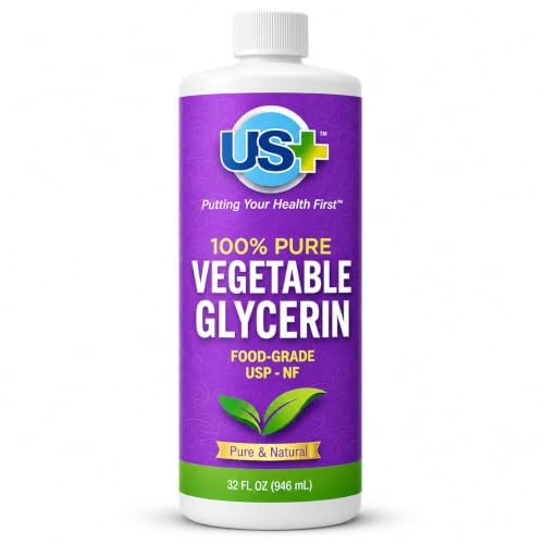 US+ Vegetable Glycerin 32 Fl Oz Food Grade USP Pure for DIY & Personal Care
