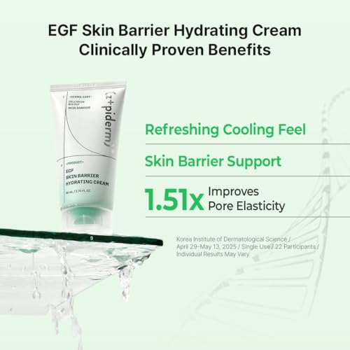 Hydrating Skin Barrier Cream with Bio-EGF & Ceramides - Oil-Free Moisturizer 2.7 fl oz