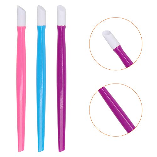 AHIER 10-Piece Rubber Nail Cuticle Pusher Set for Manicure
