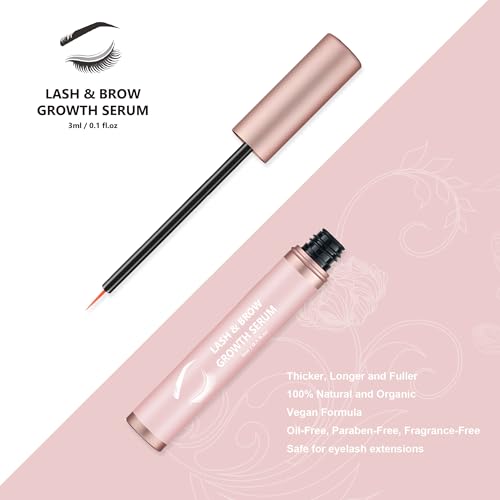Natural Lash Growth Serum - Peptide Formula for Fuller, Longer Eyelashes