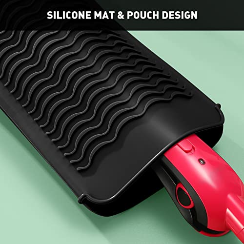 ZAXOP Heat-Resistant Silicone Mat Pouch for Hair Tools