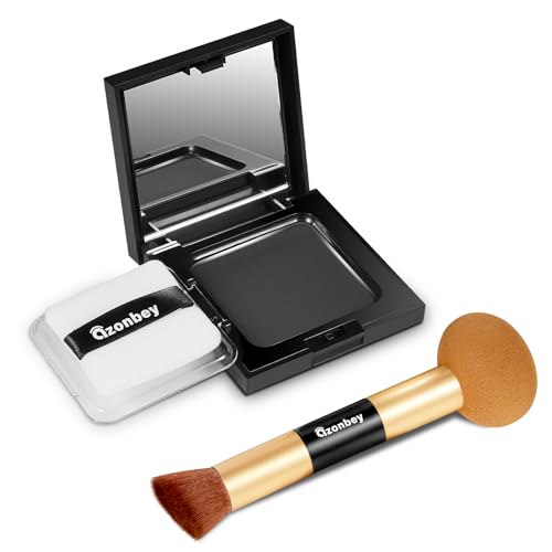 Hairline Powder for Thinning Hair & Gray Roots with Brush – Water & Sweat Resistant Root Touch Up Concealer (Black)