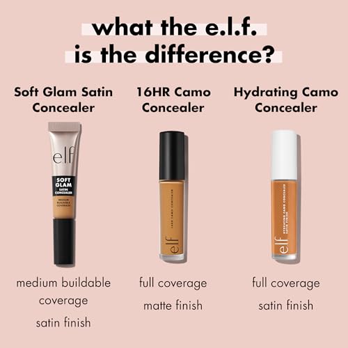 e.l.f. Soft Glam Satin Concealer - Medium Coverage, Vegan