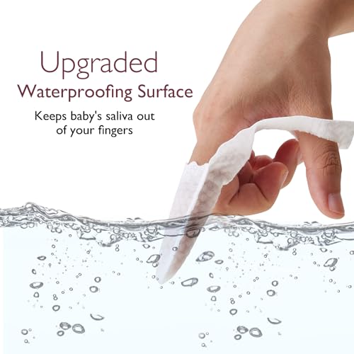 Momcozy Baby Finger Toothbrush and Oral Cleaner Wipes, 30 Count