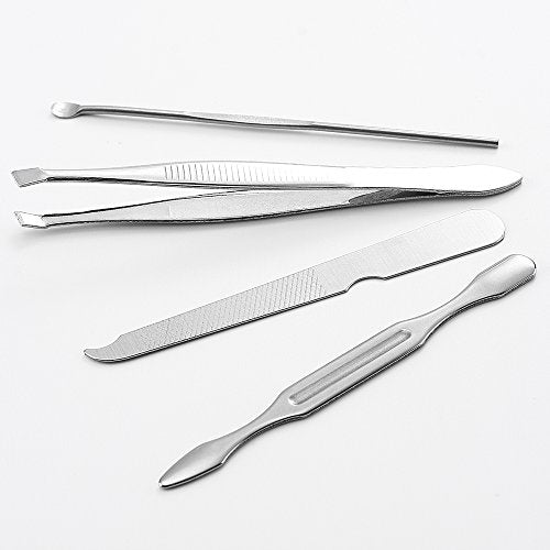 7-Piece Stainless Steel Manicure Set - Travel Case, 3 Pack