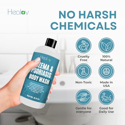 Natural Eczema Body Wash for Dry Sensitive Skin Relief