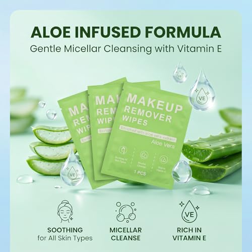 Coldcool Gentle Makeup Remover Wipes 30ct for Sensitive Skin, Waterproof & Travel-Friendly
