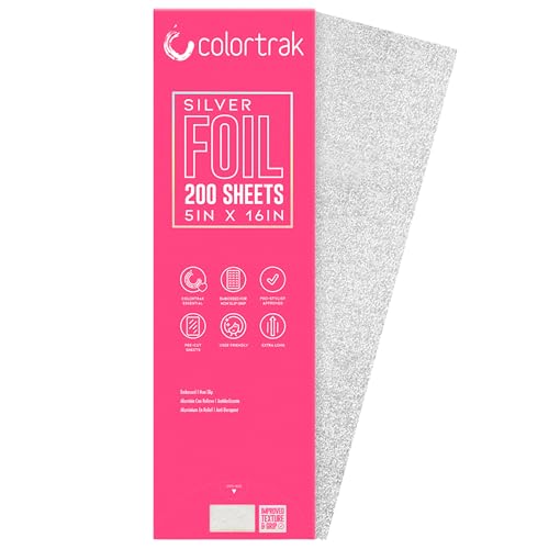 Colortrak Embossed Hair Coloring Foil Sheets, 5" x 16", 100 Count