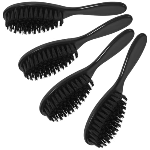 MERRYHAPY 4-Piece Beard Grooming Brush Set with Soft Nylon Bristles