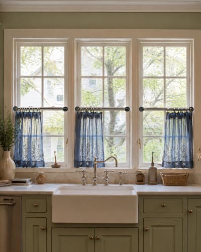 Magnetic Curtain Rod 17-30in No-Drill for Metal Doors - Easy Install