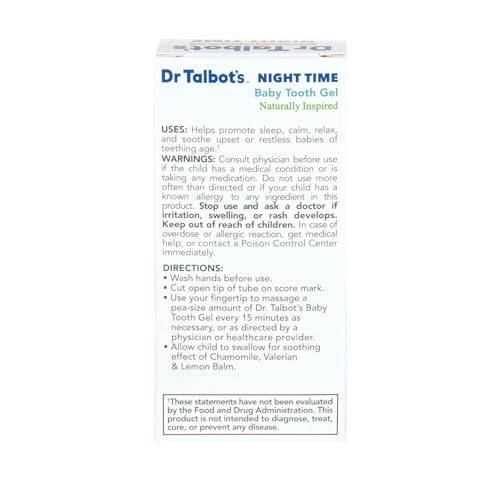Dr. Talbot's Night Time Baby Tooth Gel - 0.53 oz Teething Relief
