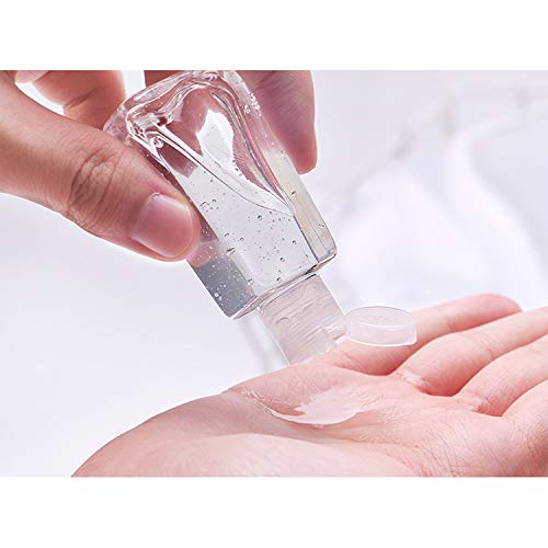 12 Pack 1oz Refillable Plastic Travel Squeeze Bottles with Flip Cap