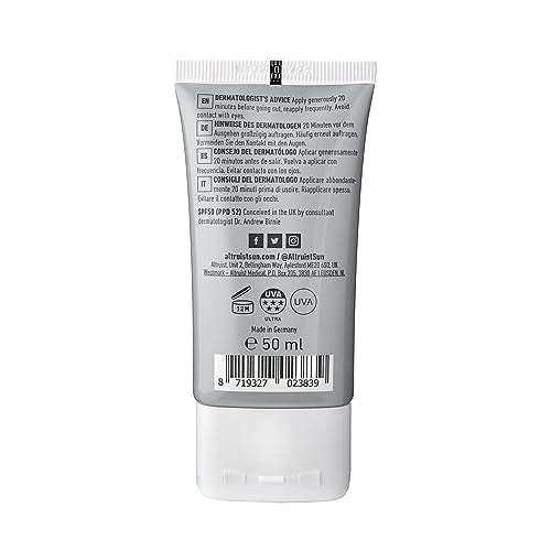 Altruist Dermatologist SPF50 Light Face Fluid - 50ml Sunscreen