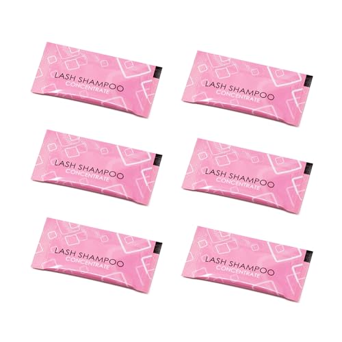 Embagol Lash Shampoo Concentrate - Gentle Cleansing Foam for Eyelash Extensions (6 Bags)