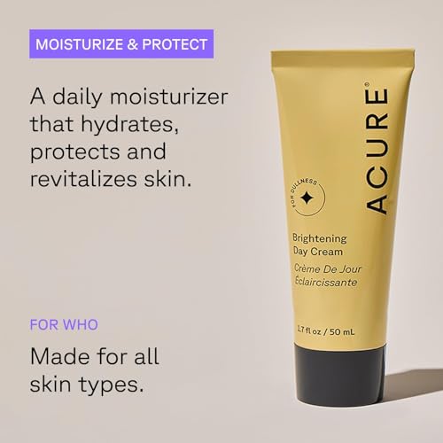 Acure Brightening Day Cream with Cica & Argan Oil - 1.7 fl oz (Pack of 1)