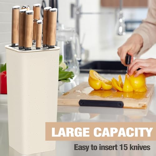 NEWE Universal Knife Block Holder - Space-Saving Kitchen Organizer