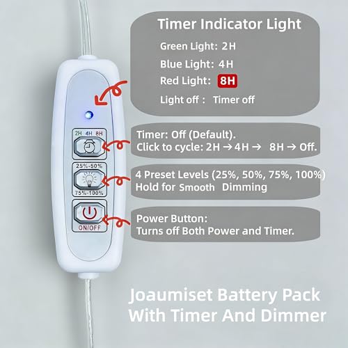 Portable USB Battery Box for Neon Signs with Timer & Dimming
