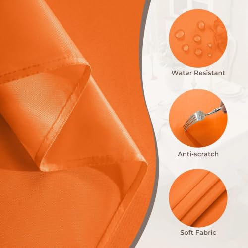 Romanstile Waterproof Halloween Tablecloth - 60x84 inch Orange
