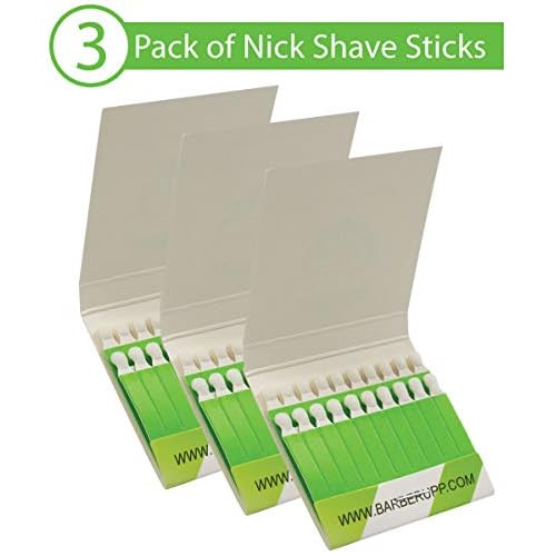 Styptic Stick Shave Accessories (Green Stix, 3 Pack) Stops Bleeding For Razor Nicks For Men & Women - Sanitary and Great For Barbers or Personal