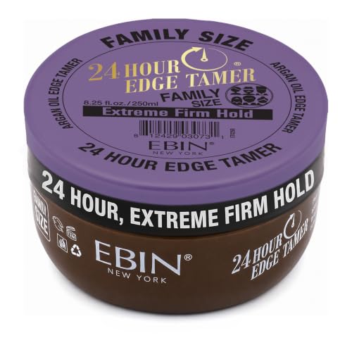 EBIN NEW YORK 24H Edge Tamer - Extreme Firm Hold Gel for All Hair Types, 8.25 Fl Oz