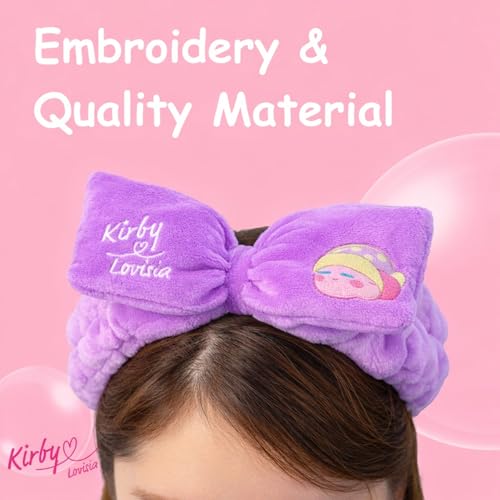 Kirby Purple Headband for Face Washing & Skincare - Kawaii Hair Accessory