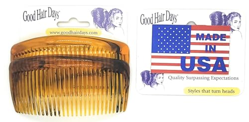 Good Hair Days Curved Side Combs - Secure Hold for All Hair Types