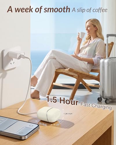 Rechargeable Facial Hair Removal Shaver for Women - Painless Peach Fuzz Remover