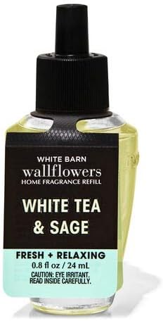 Wallflowers Fragrance Refill - 6-Pack White Tea & Sage | 24 ml Each