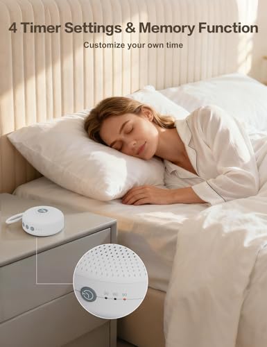 FEKTIK Portable Sound Machine with 21 Soothing Sounds & Timer