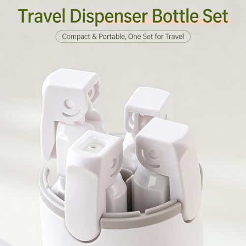 30ML Travel Toiletry Bottles Set - Leak-Proof Refillable Dispenser