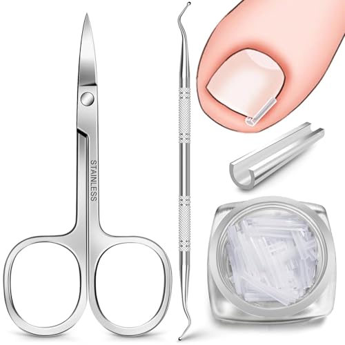 Pain-Free Ingrown Toenail Removal Kit with Straightener Strips - 62 Pcs