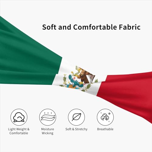 Mexico Flag Headband - Non Slip Sweatband, One Size for Sports