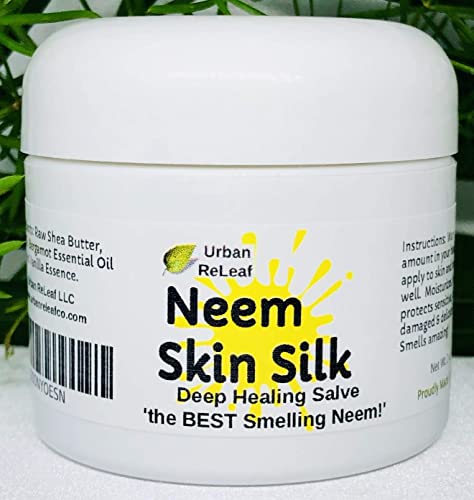 Urban ReLeaf Neem Skin Silk Healing Salve - Natural Shea Butter Balm, 2 oz