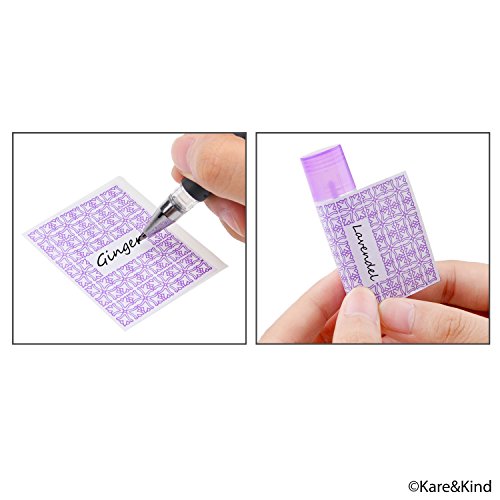 Kare & Kind 50-Pack Purple Lip Balm Tubes with Labels - 5.5ml Twist-Up